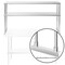KUTLER Stainless Steel Double Overshelves, NSF Commercial 2-Tier Shelves for Prep and Work Tables for Restaurant, Kitchen, Workshop